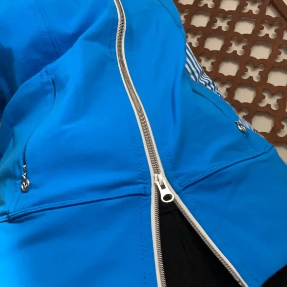 Lululemon Daily Yoga Jacket Beaming Blue Size 8 - Picture 4 of 10